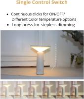 Creative mini lámpara de Estilo Nórdico with USB Carga, interruptor tactilla de aprizaje, protección para los ojos, recargable y regulable para dormitorio de Estudiantes - details 4