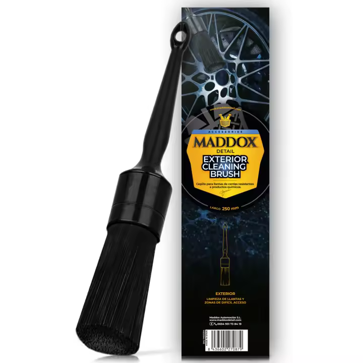 Maddox Detail - Exterior Cleaning Brush | Cepillo para Llantas Coche Profesional | Ideal para Limpieza Coche Exterior y Limpia Llantas, Compatible con Kit De Limpieza Coche y Pack Limpieza Coche - 1