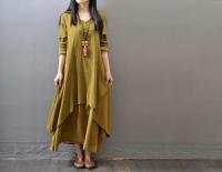 Vestido Blanco De Moda De Verano Para Mujer Tejido Suave Manga Larga Suéter Elegante Con Bolsillo Estilo Casual Longitud Hasta La Rodilla - details 5