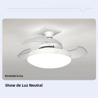Ventilador De Techo LED Moderno Con Luz Invisibles Hojas De Ventilador E27 Control Remoto Y App 4 Velocidades Ajustables Silencioso - details 11