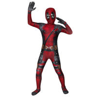 Disfraz Deadpool Bodysuit Superhéroe Cosplay Cómic Compresión Ejercicio Construcción Corporal Anime Halloween Regalos Para Niños - details 14