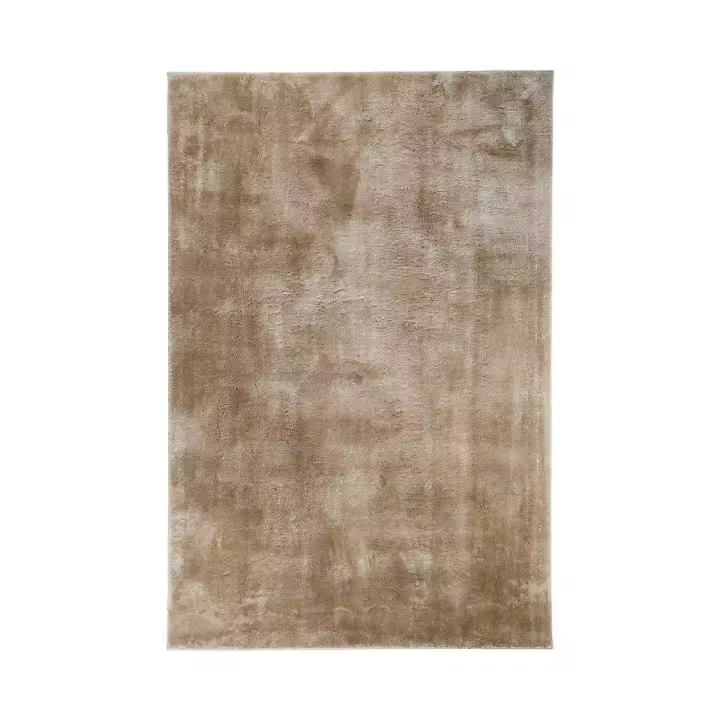 Alfombra Rectangular Miami, Poliéster, Beige, 230x160x1 cm - 1