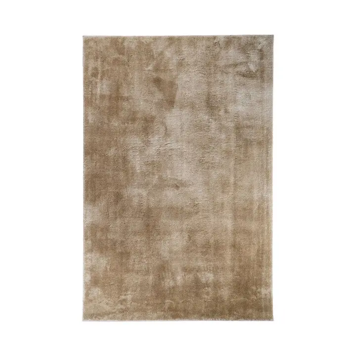 Alfombra Rectangular Miami, Poliéster, Beige, 230x160x1 cm - 1