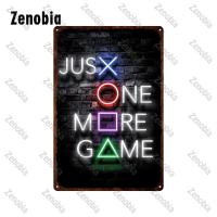 Tin Sign De Metal Video Games Decoración Para La Habitación Del Juego Zona Gamer Placa De Hierro Decorativa Rectangular - details 23