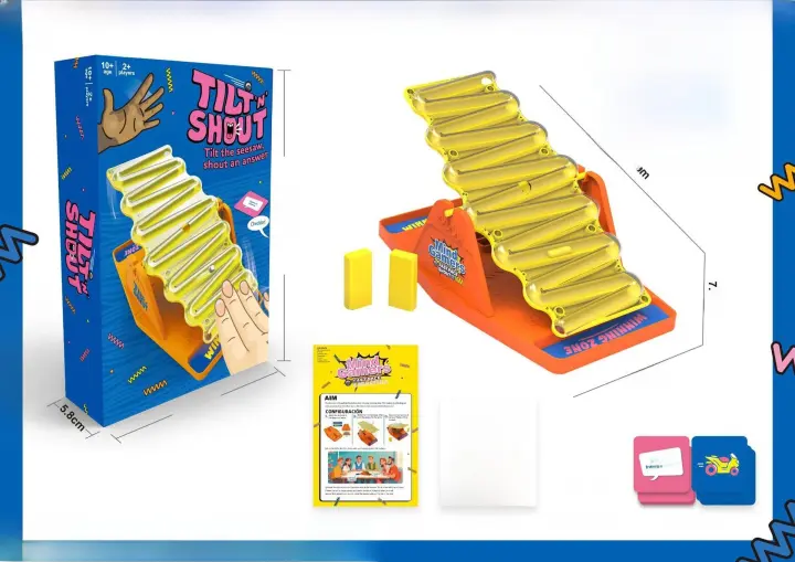 Nuevo Juego De Mesa Interactivo Rocking Seesaw Tilt N Shout Divertido Para Familia Y Amigos Juego De Puzzle Y Batalla De Cuestionarios Multijugador Para Fiestas - 1
