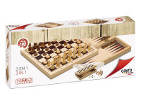 3 juegos en 1 Ajedrez - Damas - Backgammon - Juegos Cayro 648 - details 0