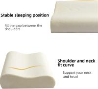 Almohada VISCOELASTICA Cervical Efecto Memoria VISCO Elastica Memory Pillow, Almohadas De Cama Almohada De Espuma De Memoria Rebote Lento, Cuello De Memoria - details 2