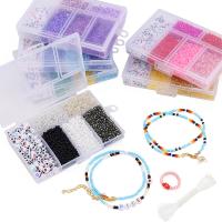 Alrededor De 3500 Piezas De Cuentas De Arroz De Vidrio Cuentas De Letras Cuentas De Cadena Para DIY Accesorios De Collar Y Pulsera Hechos a Mano Material De Plástico - details 12