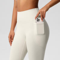 Mallas de beltada Alta para Mujer, pantalones de Yoga, Mallas con bolsillos, Push Up, ropa Deportiva para correr, pantalones de Color sólido - details 24