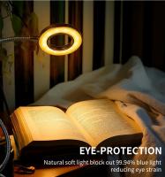 Lámpara De Escritorio LED Con Clip USB Multicolor Ajustable Luz Nocturna Para Cama Flexível Cor Preto Luz De Leitura - details 5