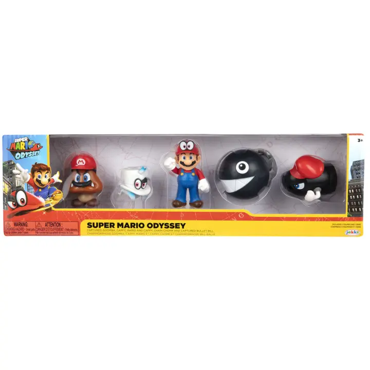 Blister 5 figuras Super Mario Bros 6,5cm. Blister de figuras coleccionables. Incluye personajes icónicos con detalles auténticos para los fans. - 1