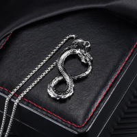 Collar Unisex De Acero Titánico Con Perla Cadena Y Pendiente Domineando Estilo Retro Moda Accesorios De Metal Para Hombres Y Mujeres - details 3