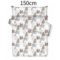 Floral Print 3-Piece Duvet Cover Set - 135cm, Nordic Style Bedding for Single Bed, Elegant and Comfortable Design - details 8
