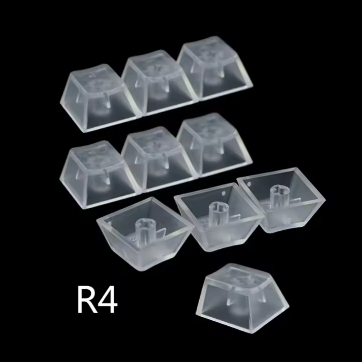 R4 Translúcido ABS Keycap Para Teclado Mecánico Con Iluminación Matte Cherry Gatron Switch Anti-Flaring 6pcs/10pcs - 1