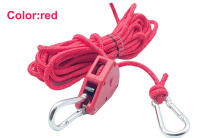 6pcs Amarras Reflectantes Para Tienda De Campaña Cierre Rápido Fijador Pulley Tensión Ratchet Gancho Awning Cordón De Viento Exterior - details 10