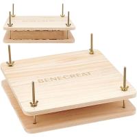 Prensa De Libros Portátil Para Encuadernación Con Juego De Tornillos Y Anillas Para Hogar Y Escuela Herramienta De Madera Para Manualidades - details 0