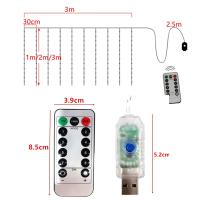 Luces De Encaje LED Para Ventanas Y Navidad 6Mx3M 3Mx3M Con Cable USB Decoración De Año Nuevo 2025 Luz Faeira Para Festividades - details 13