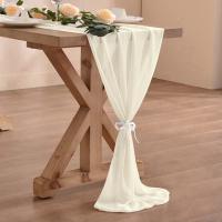 Corredor De Mesa De Tela De Organza 30cm X 300cm Estilo Bohemio Romántico Para Bodas Cumpleaños Y Decoración De Mesa De Valentine's Day - details 8