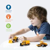 Set De 6 Juguetes De Coche Miniatura De Aleación Para Niños Modelo Clásico De Construcción Simulada Coche De Ingeniería Con Slide Juguetes Educativos Para Regalo - details 2