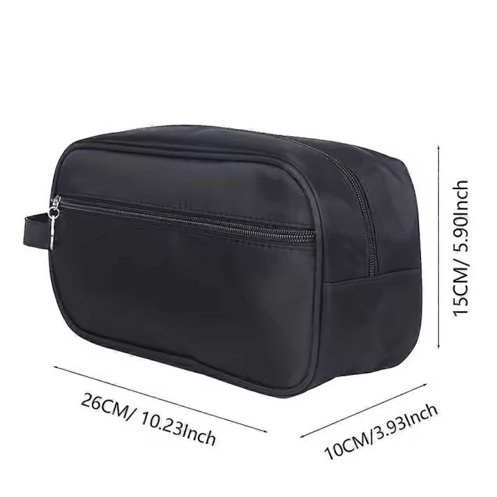 Neceser de viaje para hombre, impermeable, de gran capacidad, para maquillaje, color Negro - 1
