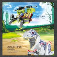 Bloques De Construcción Jurassic Dino World Con Vehículo De Tierra Tyrannosaurus Y Camión De Transporte Triceratops Figuras De Dinosaurio DIY Juguetes Para Niños - details 4