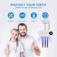 Desinfectante y soporte para Pinclosos de dientes con función de Seco Automático, soporte para Pinclosos de dientes Eléctrico UV montado en la comparación para baño, esterilizador - details 1