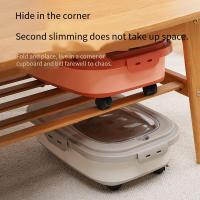 Contenedor De Almacenamiento Para Alimentos Para Perros Y Gatos Colapsable 13/33LB Caja De Alimentos Para Gatos Con Tapa Airtight Para Cocina Granos Y Arroz - details 2