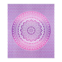 Ethnikulture 100% Algodón Tapiz con Estilo de Mandala Indio - 220 x 240 cm - Uso Versátil para Yoga, Playa y Decoración de Pared - Arte Mural - Ideal como Tapiz de Pared Grande - details 5