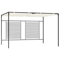 vidaXL Cenador con Techo Retráctil 180 g/m² Jardín Pérgola Toldo Color Antracita,  Crema, y mas - details 1