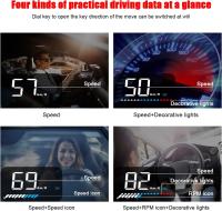 Pantalla del coche Velocímetro del coche Velocímetro Indicador de temperatura del agua Velocidad del motor Alarma de seguridad - details 1