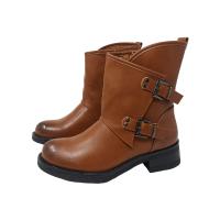 TULIPANO Botín Bajo BIKER Estilo Motero en Tejido Ecopiel - details 7