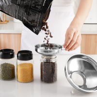 Funel De Bocadillo Ancho De Acero Inoxidable Para Ensaladas Jars Aceite Vino Agua Especias Accesorios De Cocina Herramientas Gadget - details 2