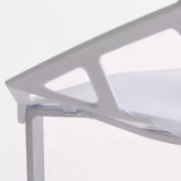 ORION91 Silla ELECTRA Color Blanco Acero y Polipropileno 54x59x80cm Comedor Oficina Salón Teletrabajo Cocina - SpazioLuzio - details 2