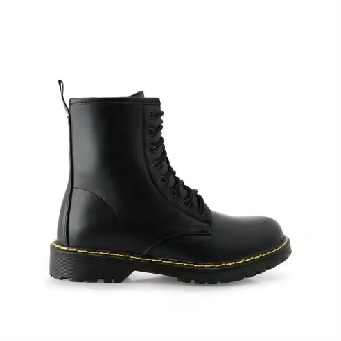 Teovel Botín Cordones Estilo Militar de Mujer - Cierre Cordones/Cremallera - Ref G521 - Moda Urbana - Nueva Colección 24 - - 1