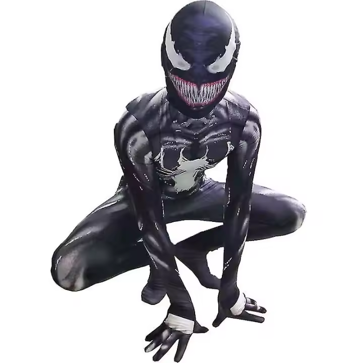 Disfraz de Venom Spider-man para niño, mono de fiesta, vestido de fantasía - 1