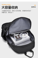 Mochila Universitaria Clásica Versátil De Color Sólido Para Hombres Y Mujeres Con Gran Capacidad Bolsa De Hombro - details 4