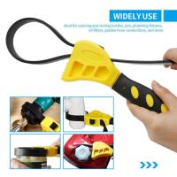 Llave De Cinturón Multifuncional Ajustable Con Correa De Goma Herramienta De Apertura De Botellas De Tubo De Carburador Y Filtro De Aceite Universal Tipo 6 Pulgadas - details 7