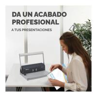 ENCUADERNADORA  FELLOWES  MANUAL METAL 50 - COLOR GRAFITO - DE ESPIRAL METALICO USO MODERADO - details 4