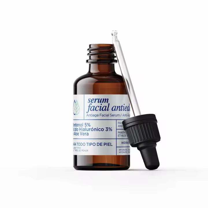 Serum Ácido Hialurónico Anti Edad 30ml - Sin perfume ni colorantes - Textura Ultra Ligera Para Todo Tipo de Piel - Jabonalia - 1