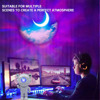 Proyector De Galaxia Y Astronauta Bluetooth Luz Nocturna LED Para Dormitorio Decoración De Hogar Regalo Para Niños Luz De Noche Estelar Y Luna - details 8