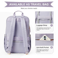 Mochila Estilosa Para Mujeres Y Niñas Con Bolso Integrado Mochila De Viaje Para Estudiantes De Universidad Y Escuela Con Capa De Computadora Mochila Durable De Nylon - details 4