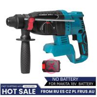 Nuevo Martillo Perforador Eléctrico Inalámbrico 18V 4 Funciones Martillo Perforador Recargable 27mm Taladro de Impacto Para Batería Makita 18V, - details 9
