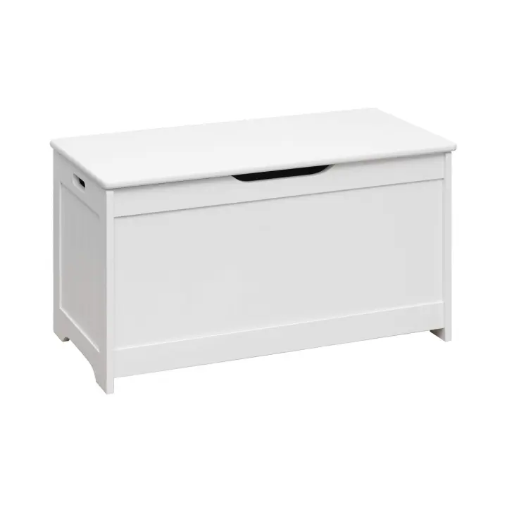 Rebecca Furniture Baúl de Madera para niños Sala Blanca - 1