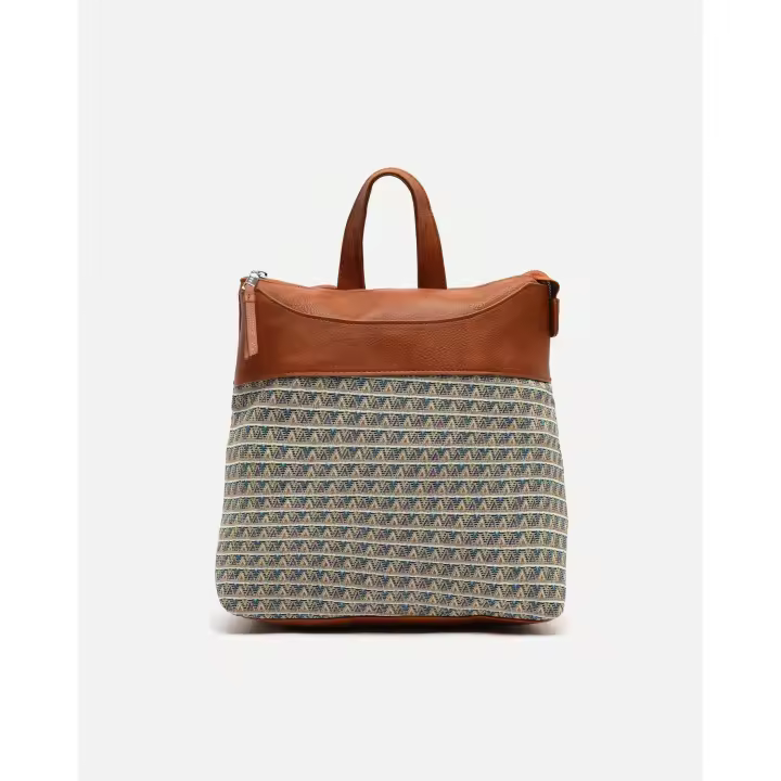 Misako Kusi mochila con estampado jacquard Mochila - 1