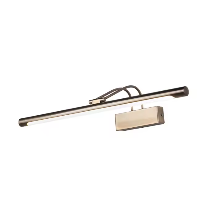 Luz Led de pared para baño, lámpara de Interior de AC85-265V de cobre negro, luz de imagen moderna, aplique de pared, candelabro de 8W - 1