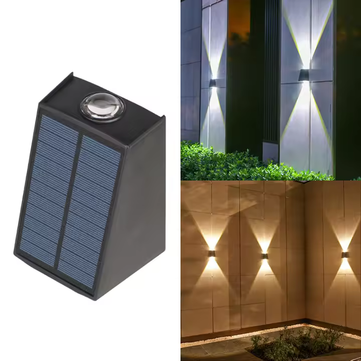 Lámpara De Pared Solar LED Para Exterior Impermeable Iluminación Atmosférica Decorativa Para Jardín Paseo Porche Balcón Camping Moderna - 1