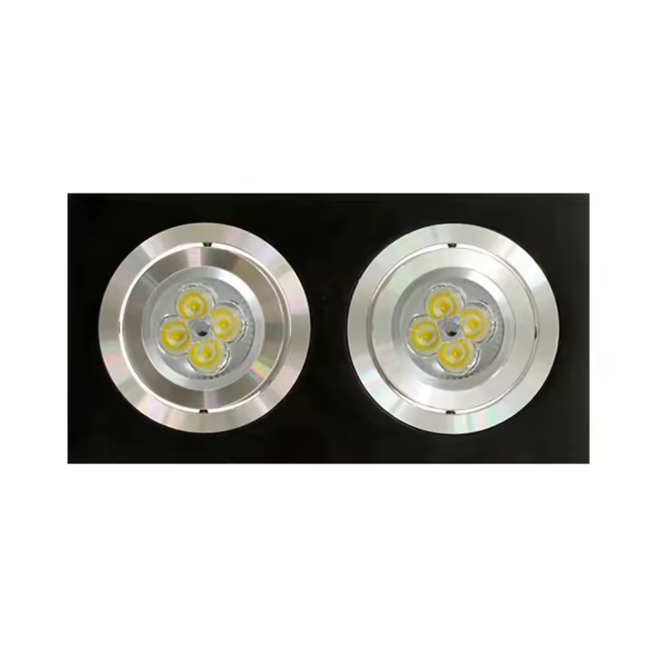 Foco Empotrable LED Rectangular Aluminio Cepillado - LÚZETE ALM- ZIMA - 1