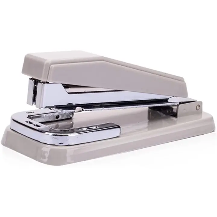 Grapadora de escritorio portátil para oficina, hogar y escuela, accesorio para aula o escritorio, grapadora antideslizante (blanca) - 1