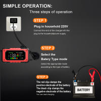Cargador De Batería Para Coche SUV RV Motocicleta Camión EAFC 12V 7A Protección Múltiple Inteligente Compatible Con Baterías De Hierro Líquido Y Plomo-Acidez - details 9