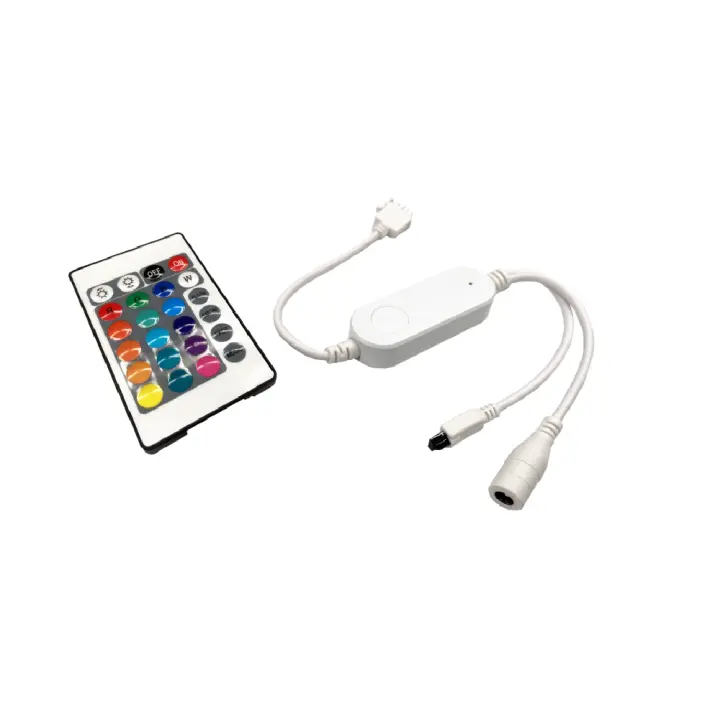 Controladora RGB Audiorítmica WiFi con Control Remoto - Smart Life / Tuya - 2A 48W - Interior - Marca DEMASLED - 1